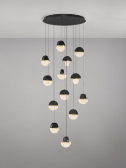 Полилей Nova Luce DORIN 9214178 черен детайл 3