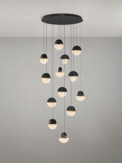 Полилей Nova Luce DORIN 9214179 черен детайл 3