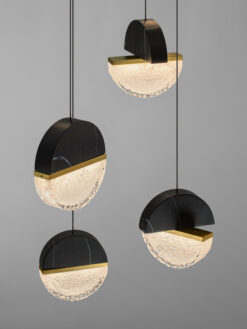 Полилей Nova Luce DORIN 9214179 черен детайл 4