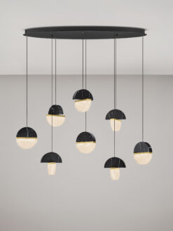 Полилей Nova Luce DORIN 9214180 черен детайл 3