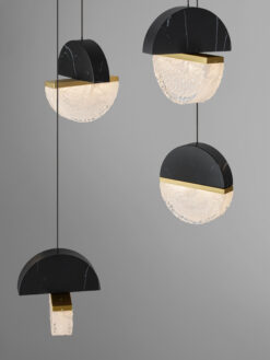 Полилей Nova Luce DORIN 9214180 черен детайл 4