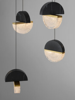 Полилей Nova Luce DORIN 9214181 черен детайл 4