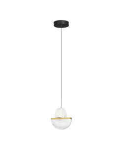 Пендел Nova Luce DORIN 9214184 черен в интериор