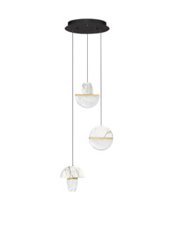 Полилей Nova Luce DORIN 9214186 черен в интериор