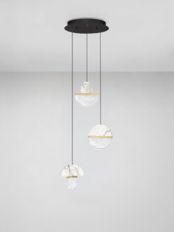 Полилей Nova Luce DORIN 9214186 черен детайл 2
