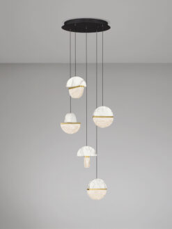 Полилей Nova Luce DORIN 9214188 черен детайл 3