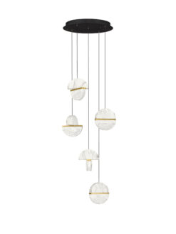 Полилей Nova Luce DORIN 9214189 черен в интериор
