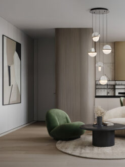 Полилей Nova Luce DORIN 9214189 черен детайл 6
