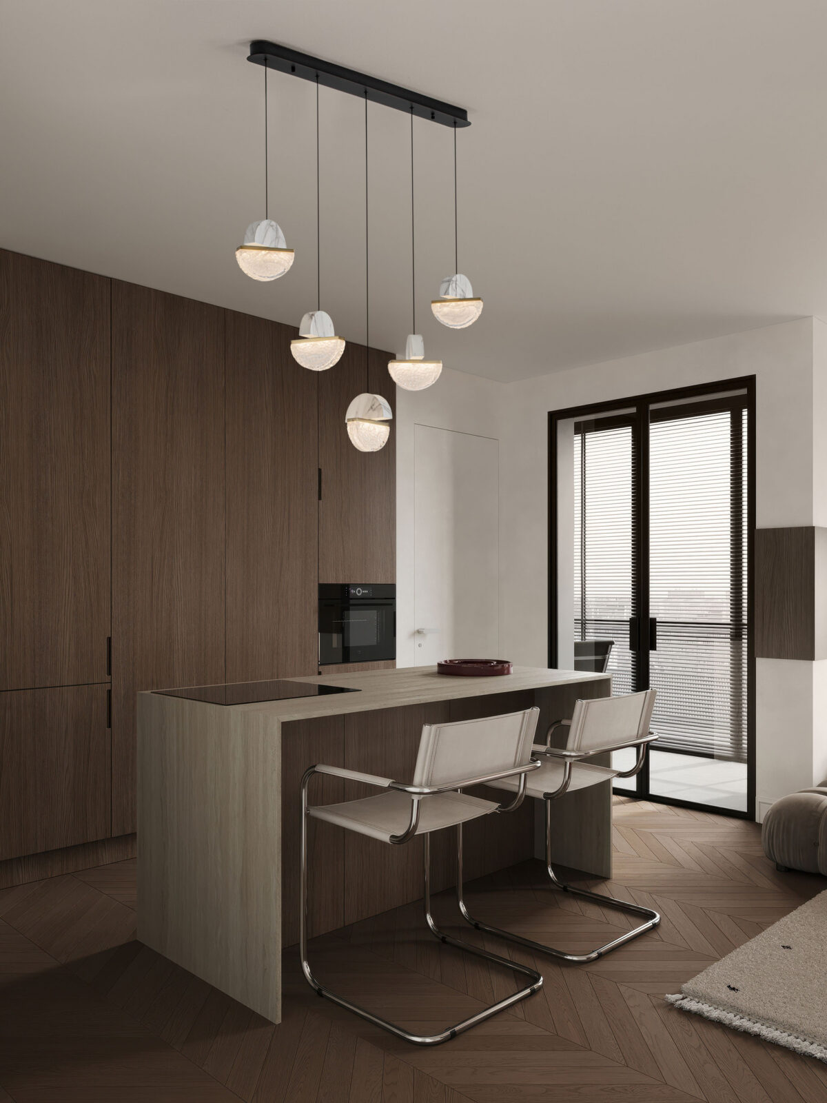 Полилей Nova Luce DORIN 9214190 черен