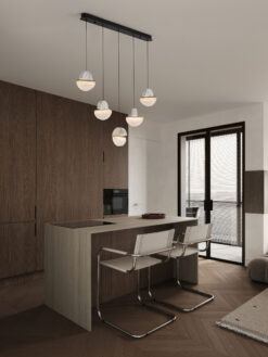 Полилей Nova Luce DORIN 9214191 черен детайл 5
