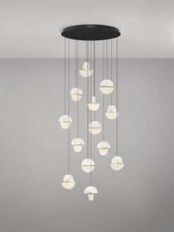 Полилей Nova Luce DORIN 9214192 черен детайл 3