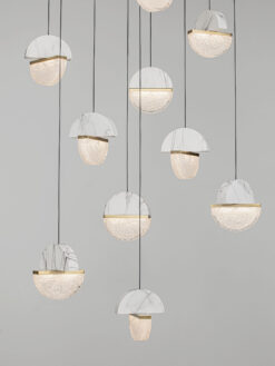 Полилей Nova Luce DORIN 9214192 черен детайл 5