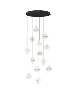Полилей Nova Luce DORIN 9214193 черен в интериор