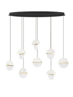 Полилей Nova Luce DORIN 9214194 черен в интериор