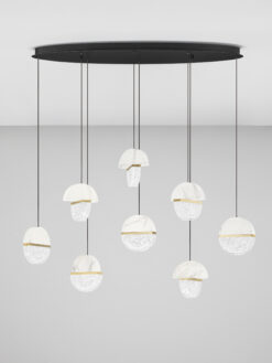 Полилей Nova Luce DORIN 9214195 черен детайл 2