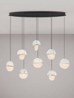 Полилей Nova Luce DORIN 9214195 черен детайл 3