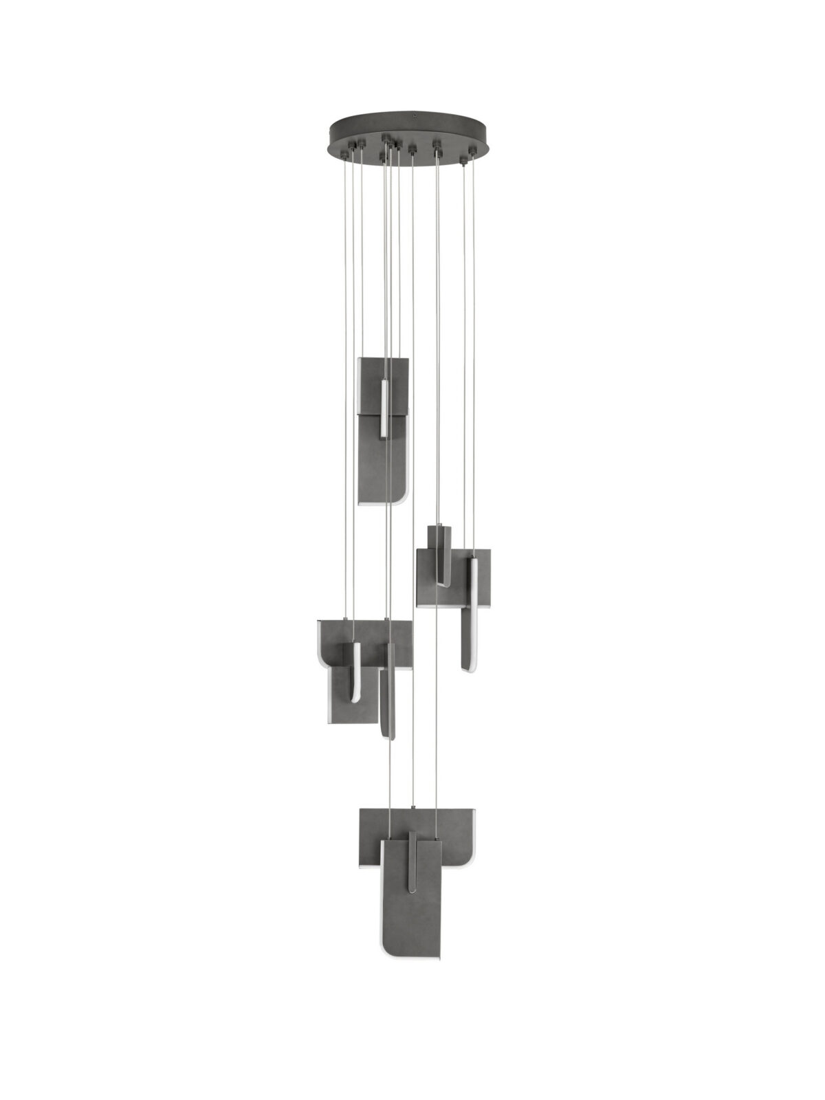 Полилей Nova Luce TOTEM 9214217 антрацитен в интериор