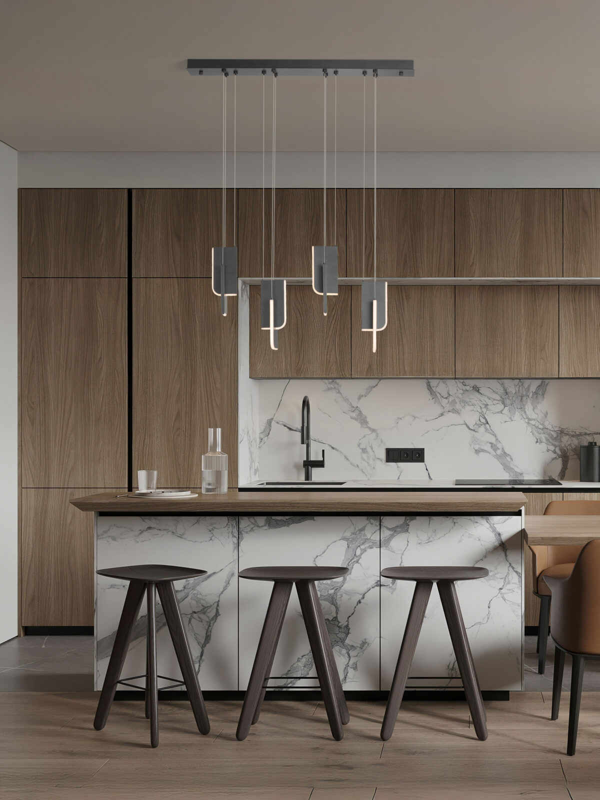 Полилей Nova Luce TOTEM 9214218 антрацитен