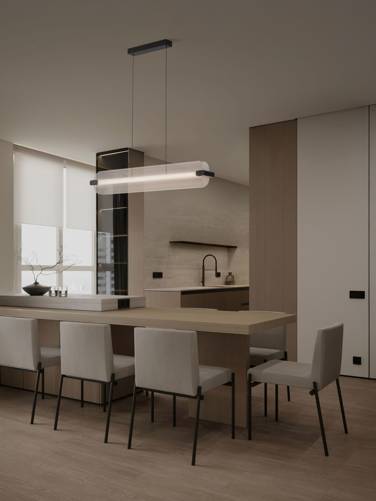 Полилей Nova Luce EMERY 9214231 черен