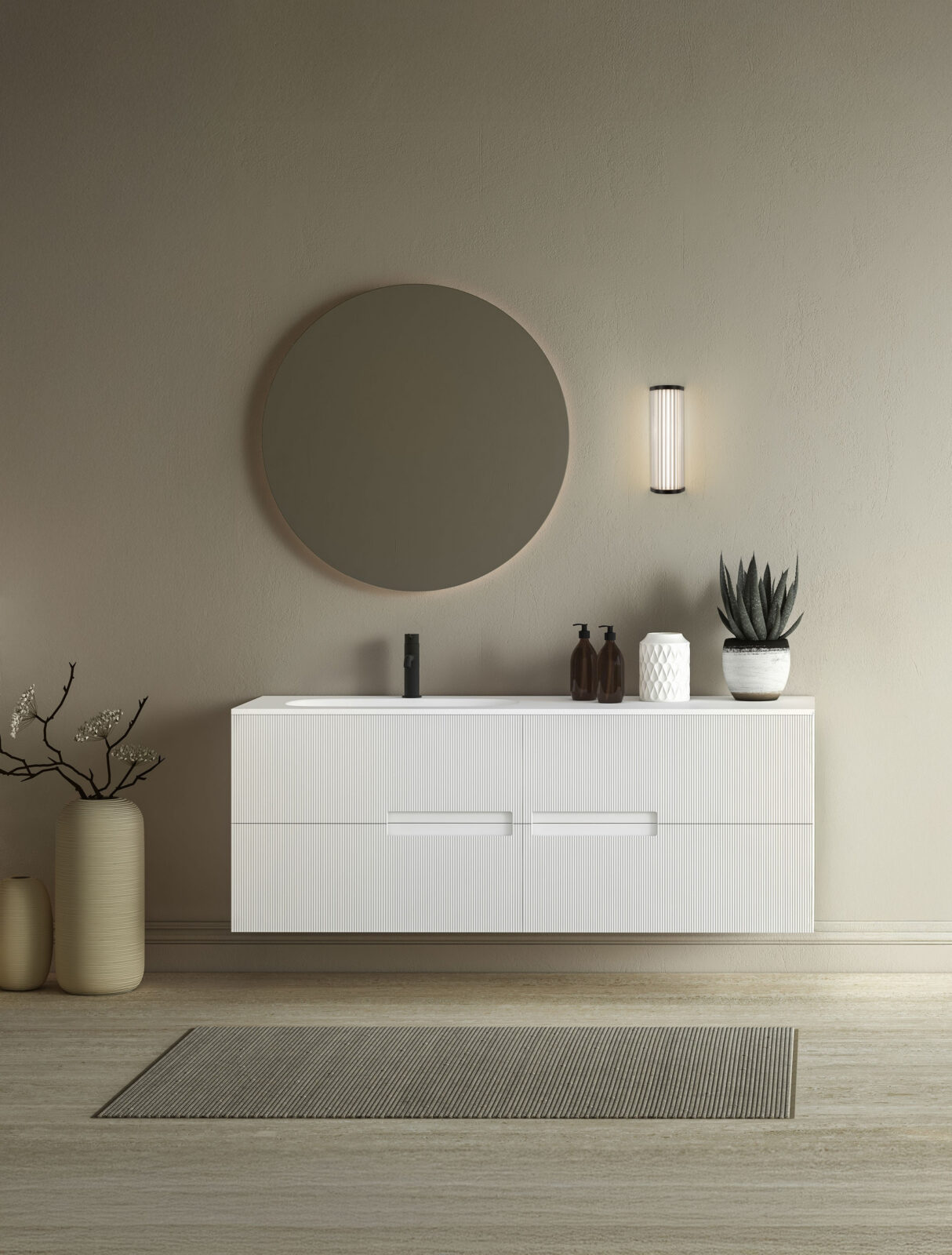 Аплик за баня Nova Luce VITREE 9215810 черен