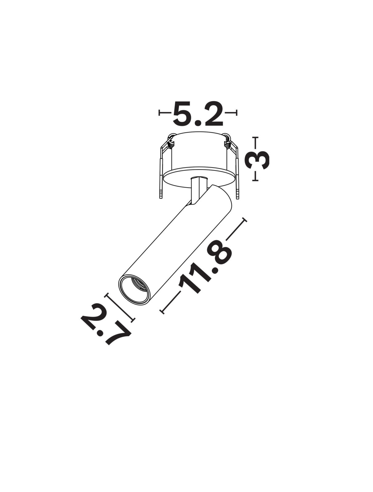 Луна за вграждане Nova Luce CLARITY 9232124 черен детайл 6