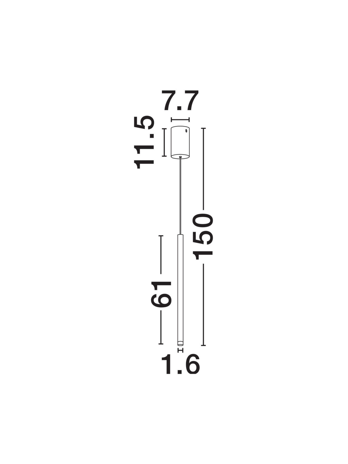 Пендел Nova Luce STILVI 9232150 бял детайл 7