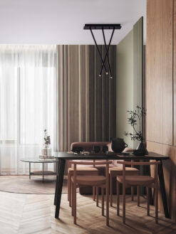 Полилей Nova Luce STILVI 9232154 черен