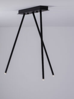 Полилей Nova Luce STILVI 9232154 черен детайл 4