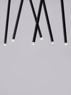 Полилей Nova Luce STILVI 9232155 черен детайл 5