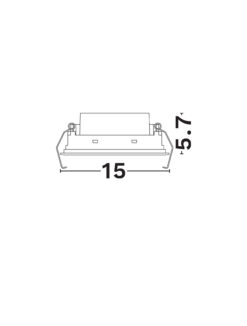 Луна за вграждане Nova Luce SWAN 9232156 черен детайл 5