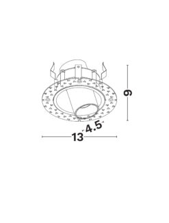Луна за вграждане Nova Luce PULSE 9232208 бял детайл 2