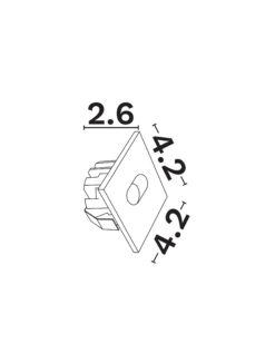 Аплик за вграждане Nova Luce ATRIUM 9232243 бял детайл 2