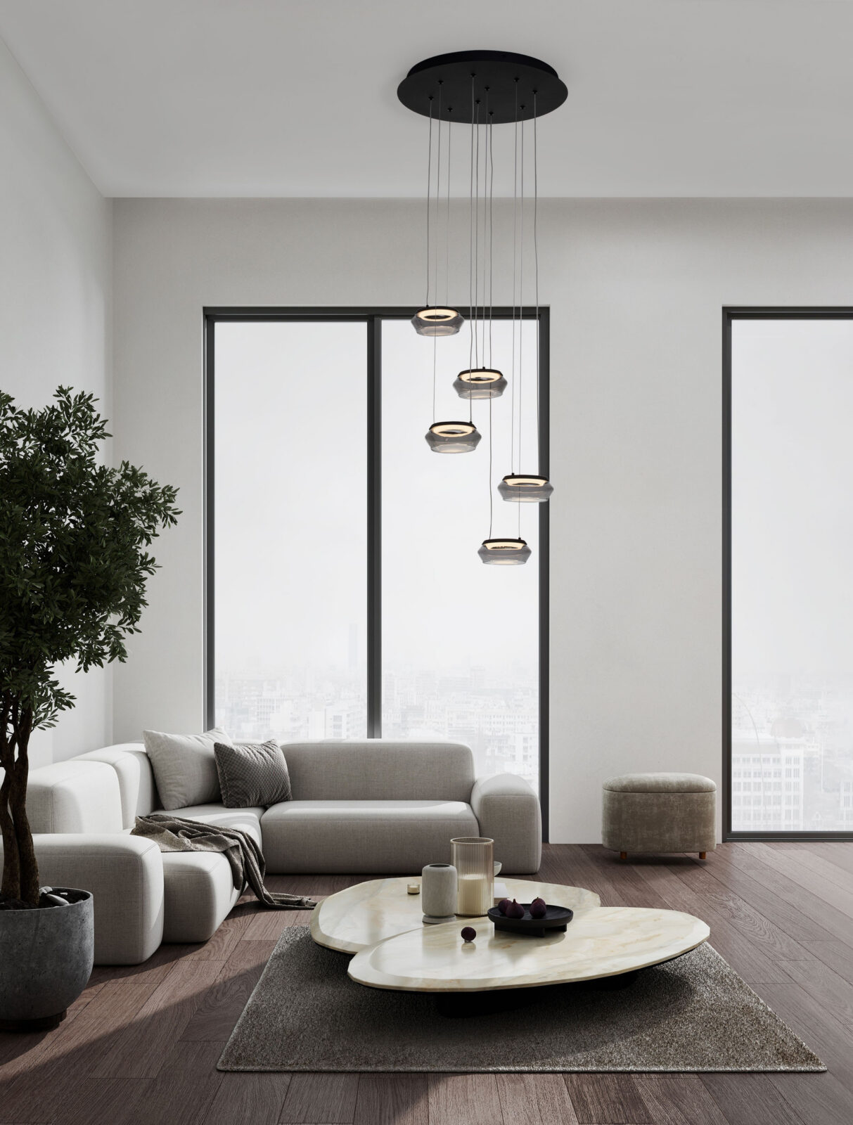 Полилей Nova Luce JAILYN 9236103 черен