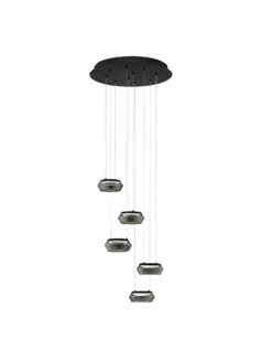 Полилей Nova Luce JAILYN 9236103 черен в интериор
