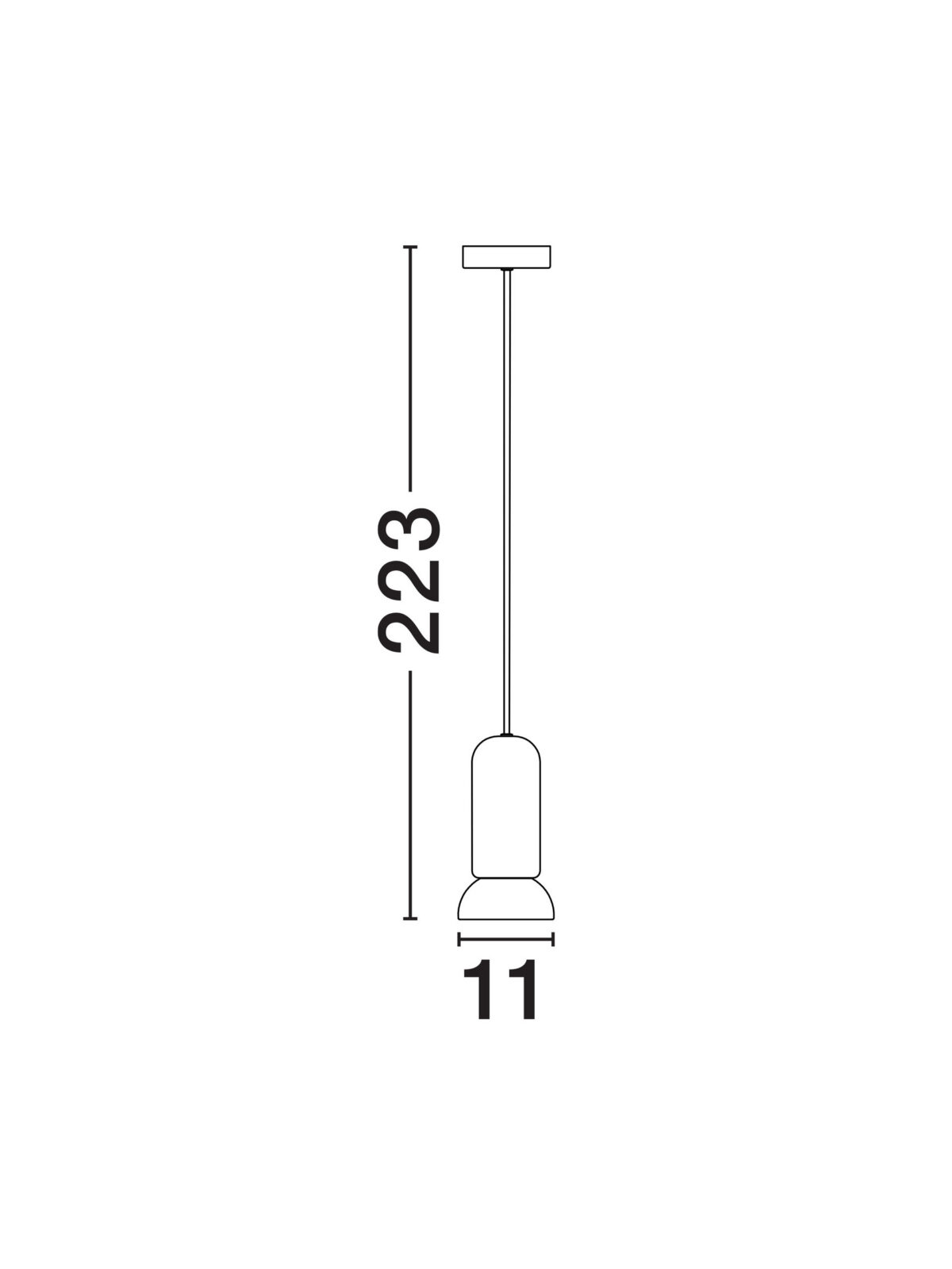 Пендел Nova Luce PARLO 9236214 черен детайл 6