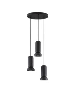 Полилей Nova Luce PARLO 9236217 черен в интериор