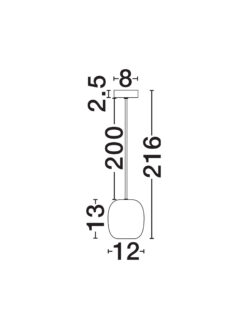 Пендел Nova Luce MARLIN 9236226 черен детайл 6