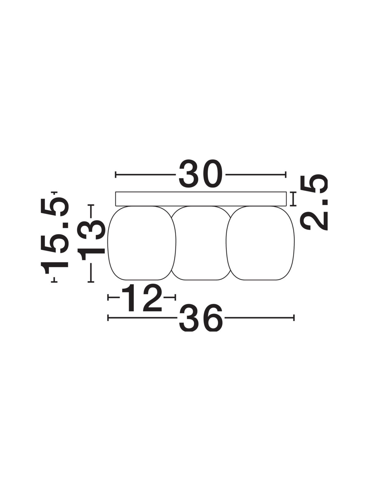 Плафониера Nova Luce MARLIN 9236227 черен детайл 6