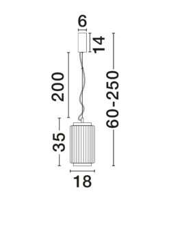 Пендел Nova Luce VESPER 9236235 златист детайл 5