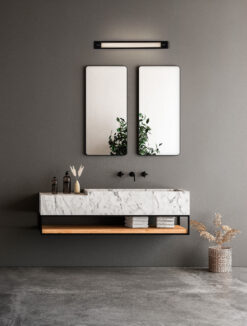 Аплик за баня Nova Luce FASKO 9236298 черен