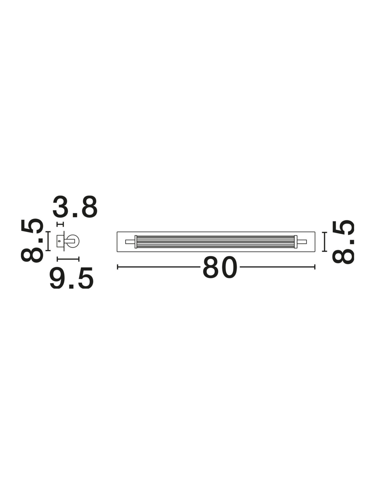 Аплик за баня Nova Luce FASKO 9236298 черен детайл 7