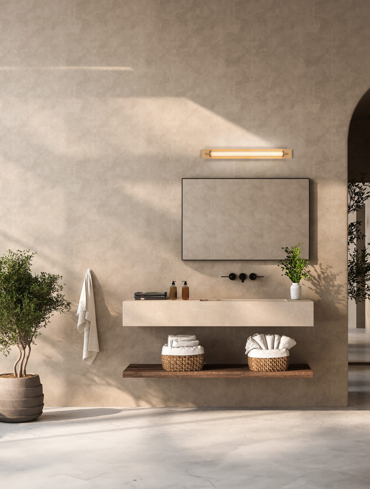 Аплик за баня Nova Luce FASKO 9236299 златист