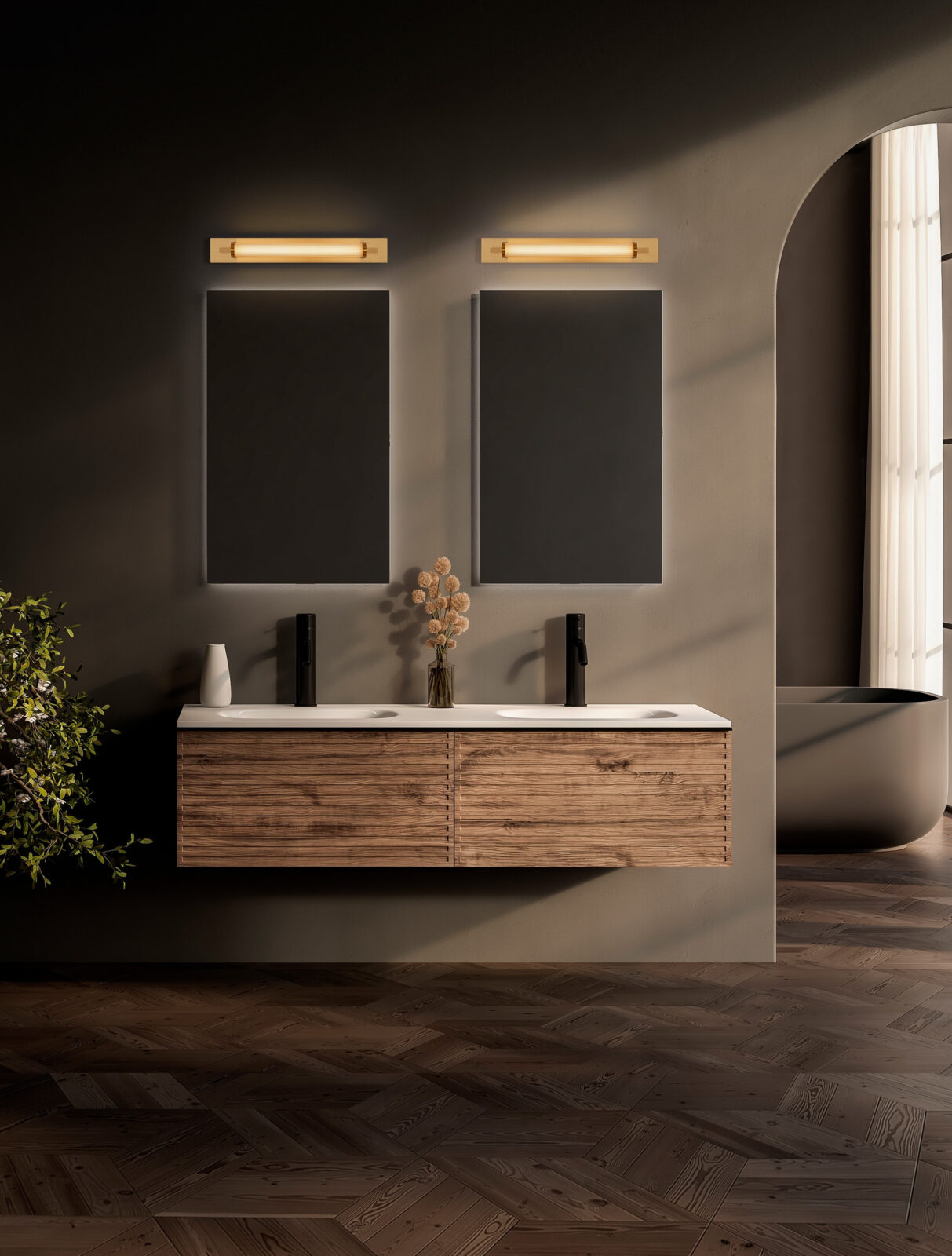 Аплик за баня Nova Luce FASKO 9236302 златист