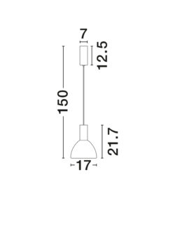 Пендел Nova Luce VOI 9236304 черен детайл 5