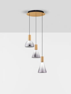 Полилей Nova Luce VOI 9236306 черен детайл 2