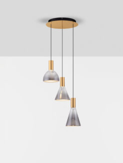 Полилей Nova Luce VOI 9236306 черен детайл 3