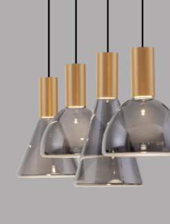 Полилей Nova Luce VOI 9236307 черен детайл 4