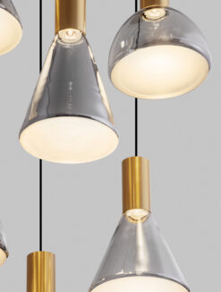 Полилей Nova Luce VOI 9236308 черен детайл 4