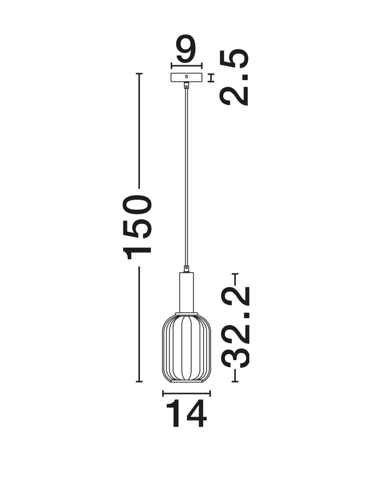Пендел Nova Luce MAHO 9236313 златен детайл 5