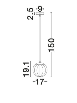 Пендел Nova Luce ABBACUS 9236316 черен детайл 5
